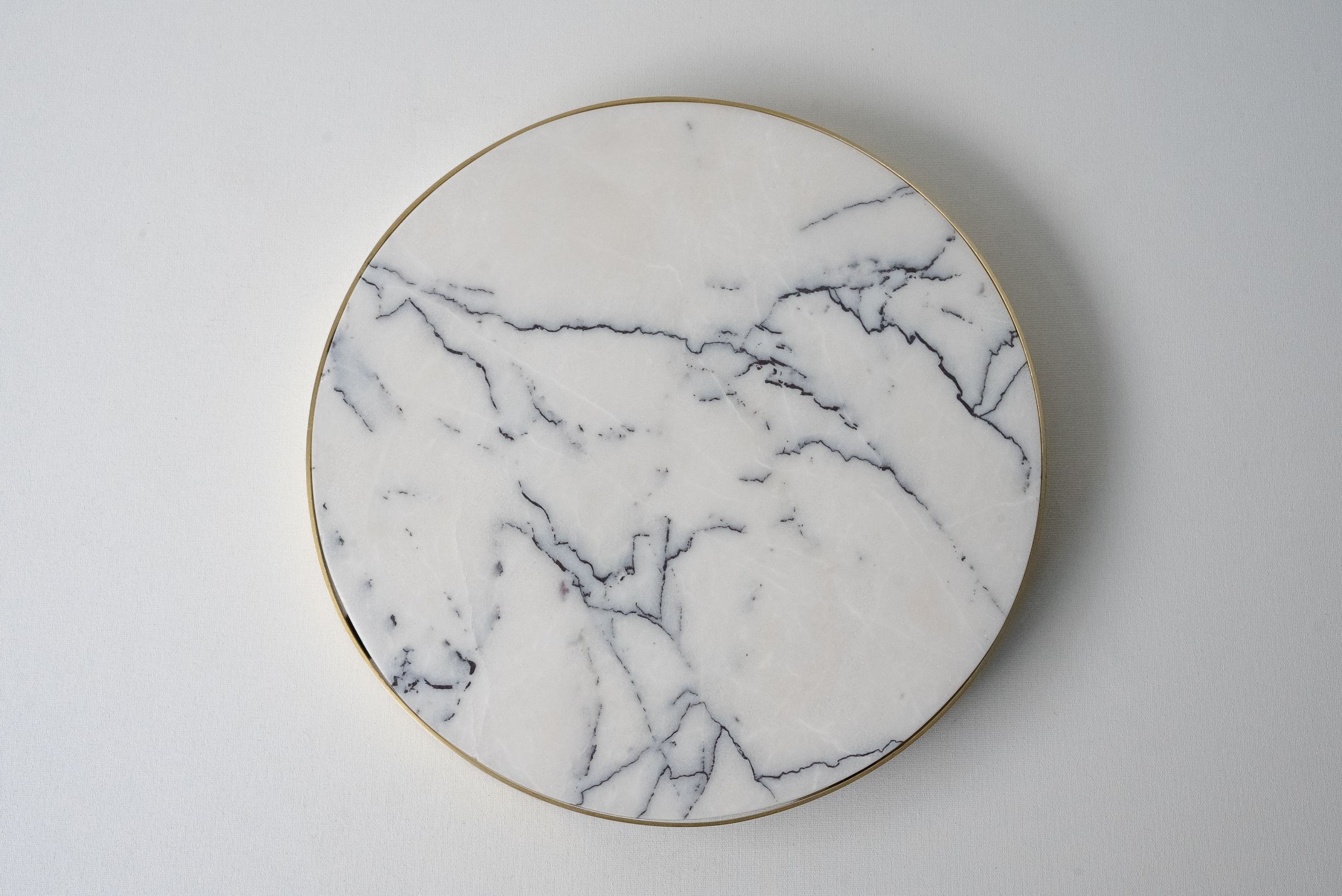 ASAWA Round Cheese and Charcuterie Tray Calacatta Viola Marble