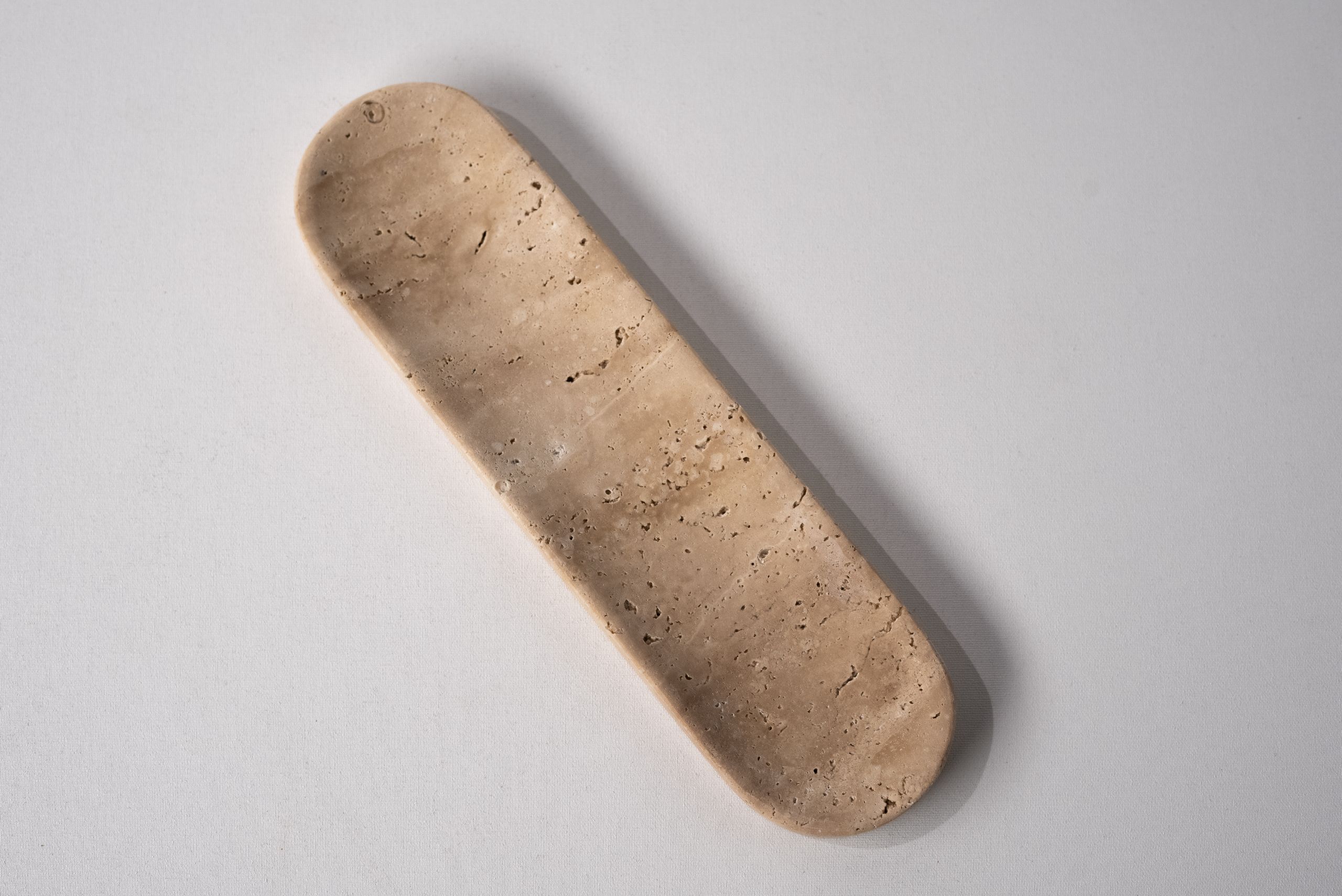 DORIS Oval Serving Platter Travertine